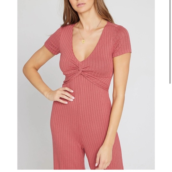 NWOT LSpace Terracotta Jasmine Jumpsuit - Picture 5 of 7